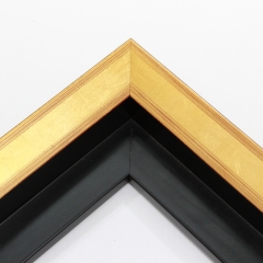 This gold floater frame features a wide 1 " profile and 1 " depth. This contemporary frame is perfect for an elegant, modern appearance.