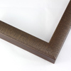 This brown with caramel stain frame, features a slight lifted curved profile with darken lines and natural wood finish.

1-1/4 " width: ideal for small artwork. The clean modern lines and natural details of this frame make it the perfect fit for a wide variety of paintings, photos and giclee prints.

Kyoto II Collection